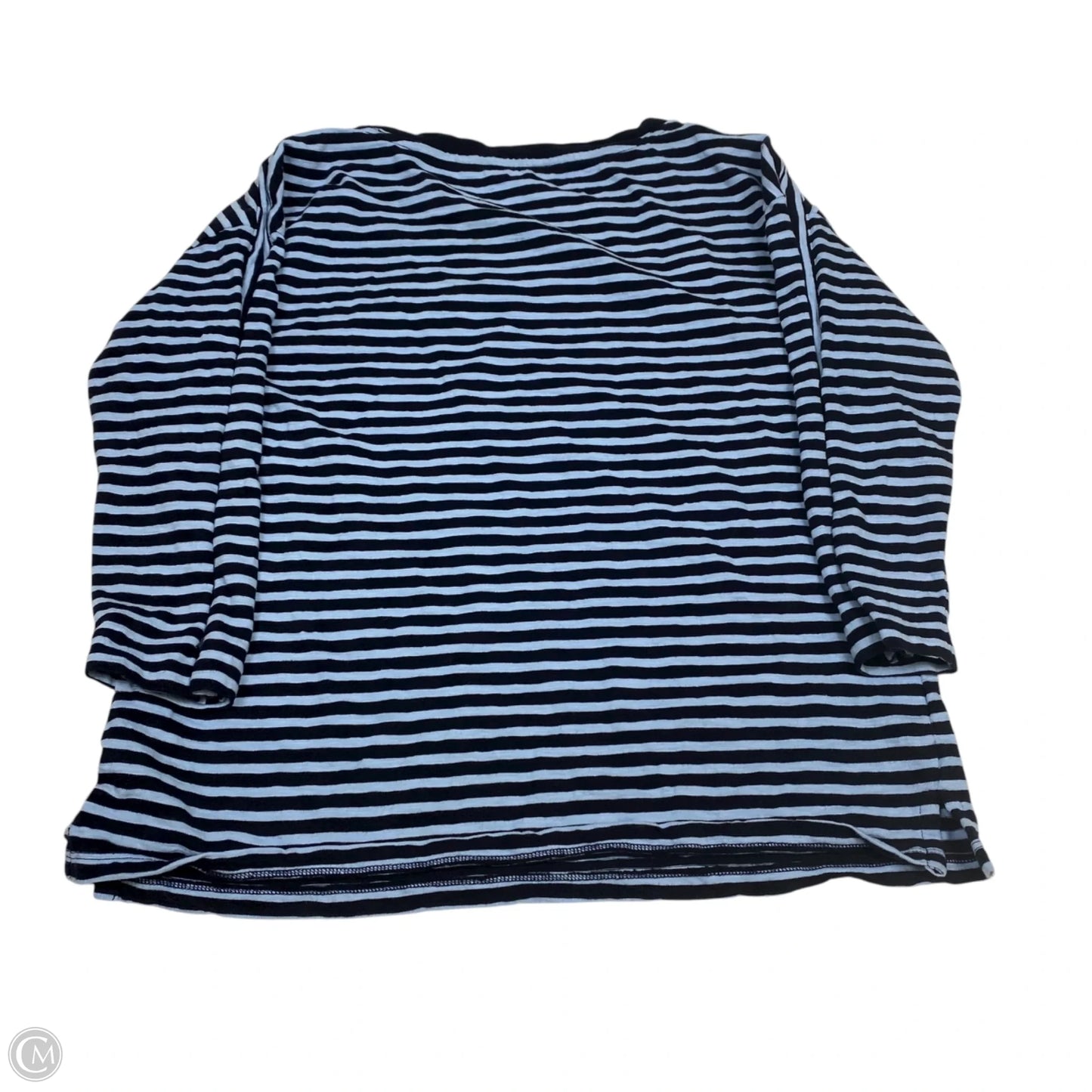 Top 3/4 Sleeve By Talbots In Blue, Size: S