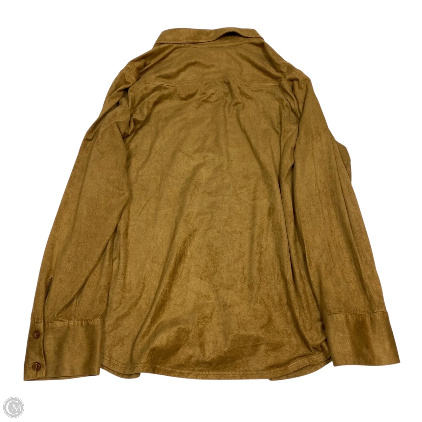 Top Long Sleeve By Chicos In Brown, Size: L