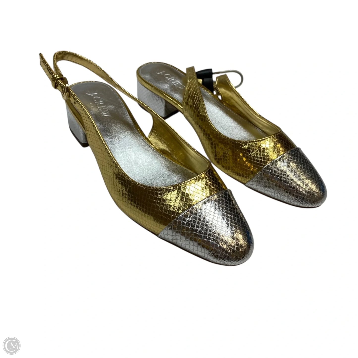 Shoes Flats By J. Crew In Gold & Silver, Size: 7.5