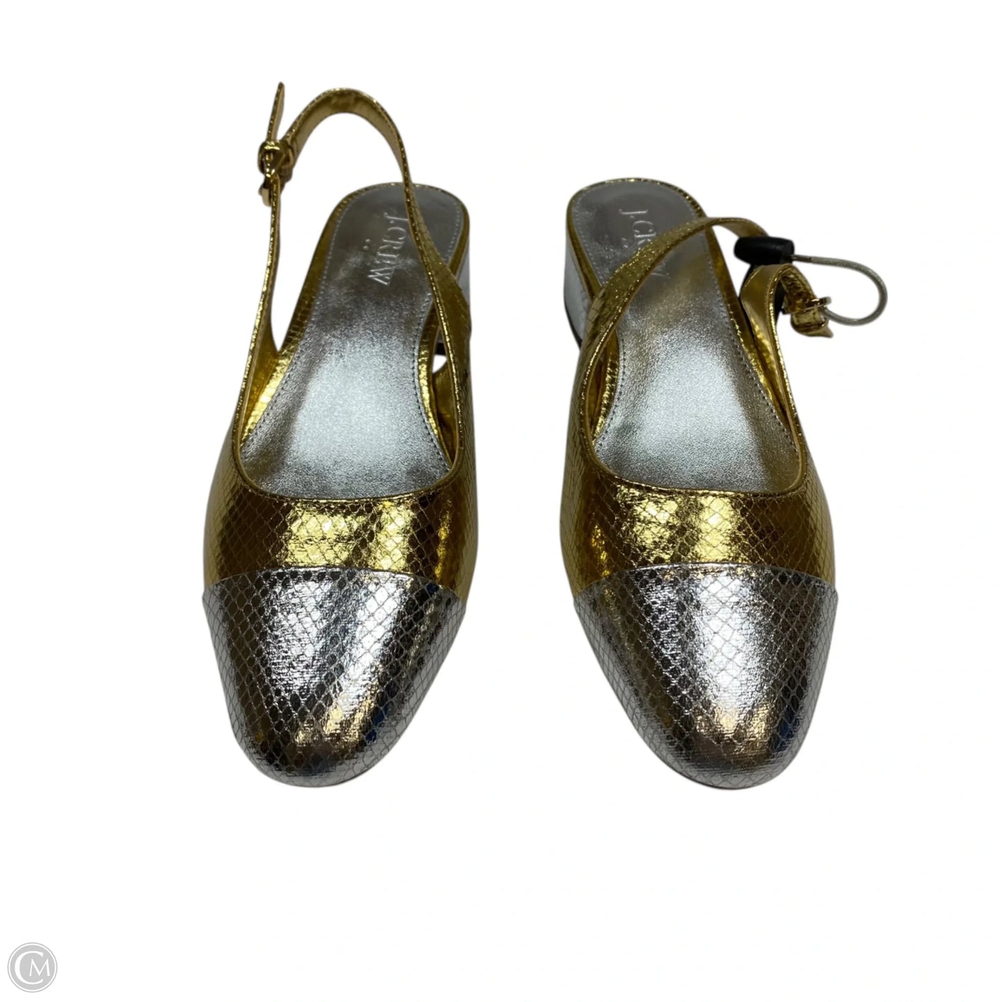 Shoes Flats By J. Crew In Gold & Silver, Size: 7.5