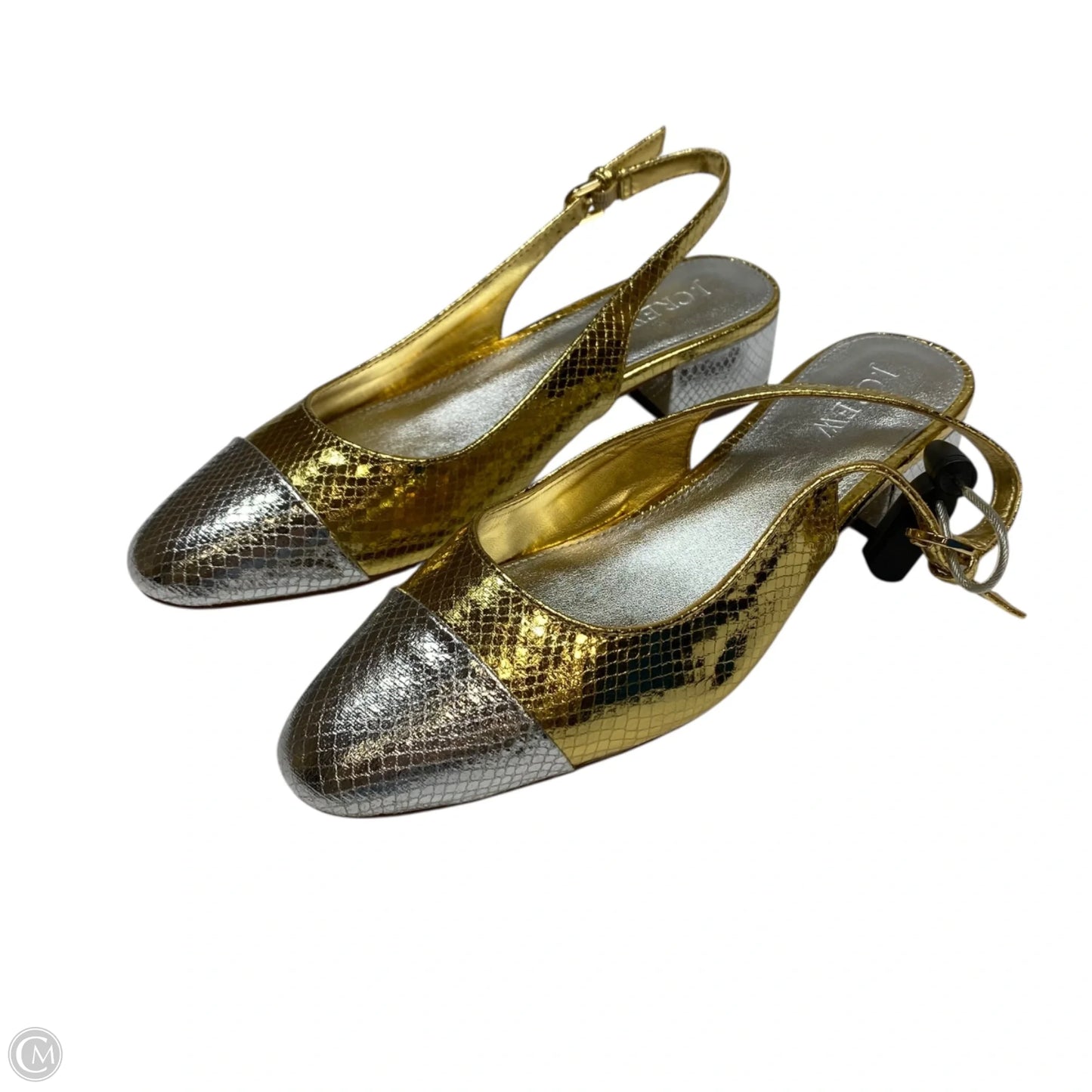 Shoes Flats By J. Crew In Gold & Silver, Size: 7.5
