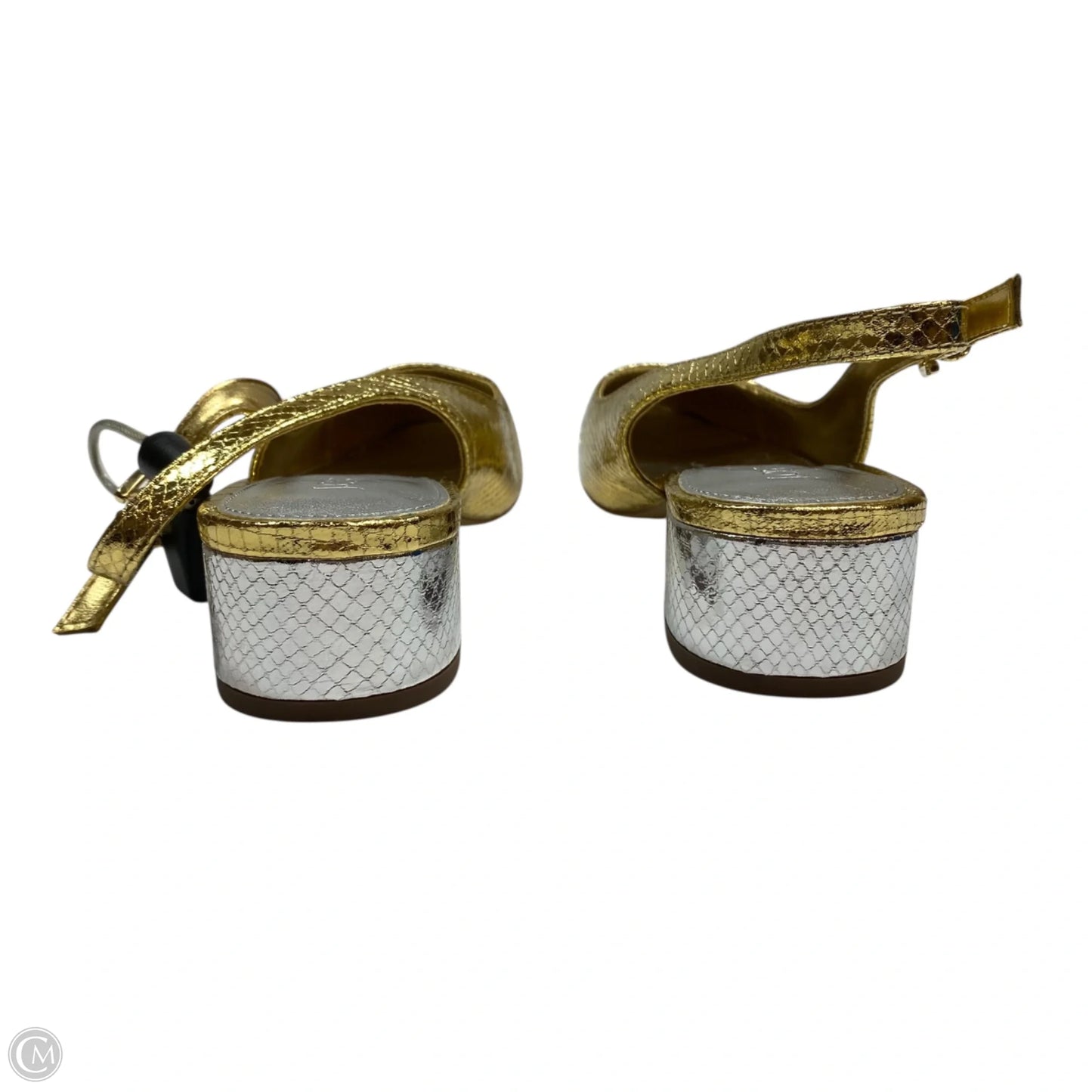 Shoes Flats By J. Crew In Gold & Silver, Size: 7.5