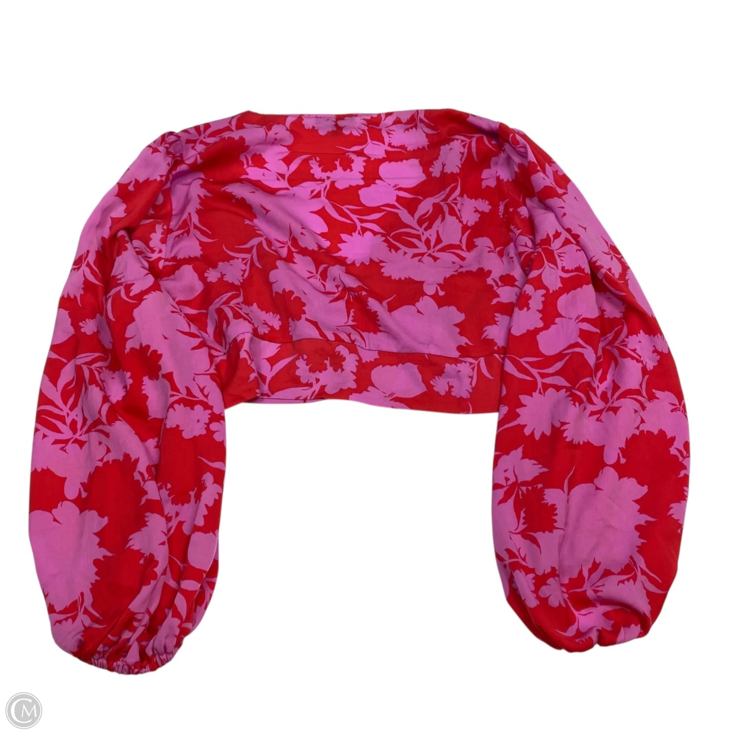 Top Long Sleeve By Thirty Thirty In Pink & Red, Size: 2x