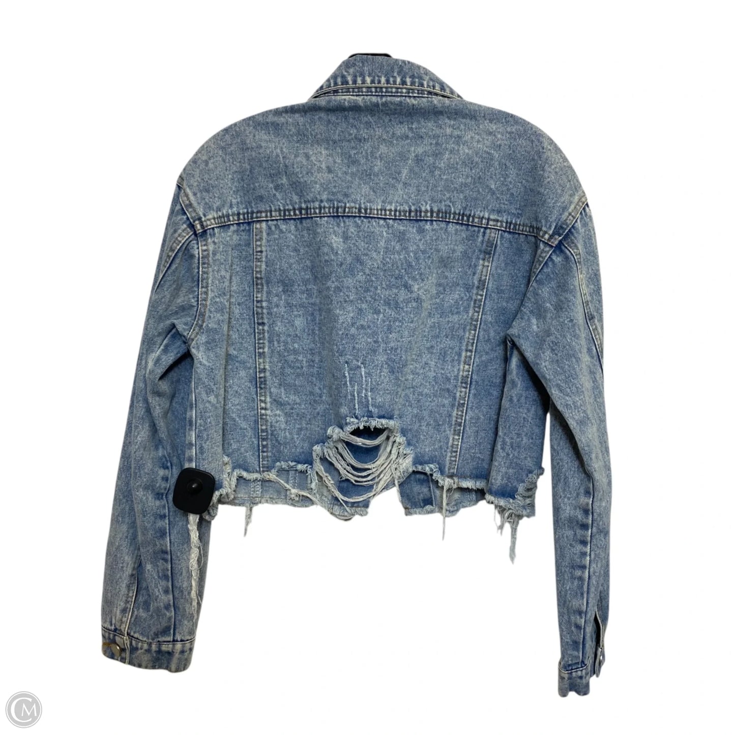 Jacket Denim By Blue B In Blue Denim, Size: L