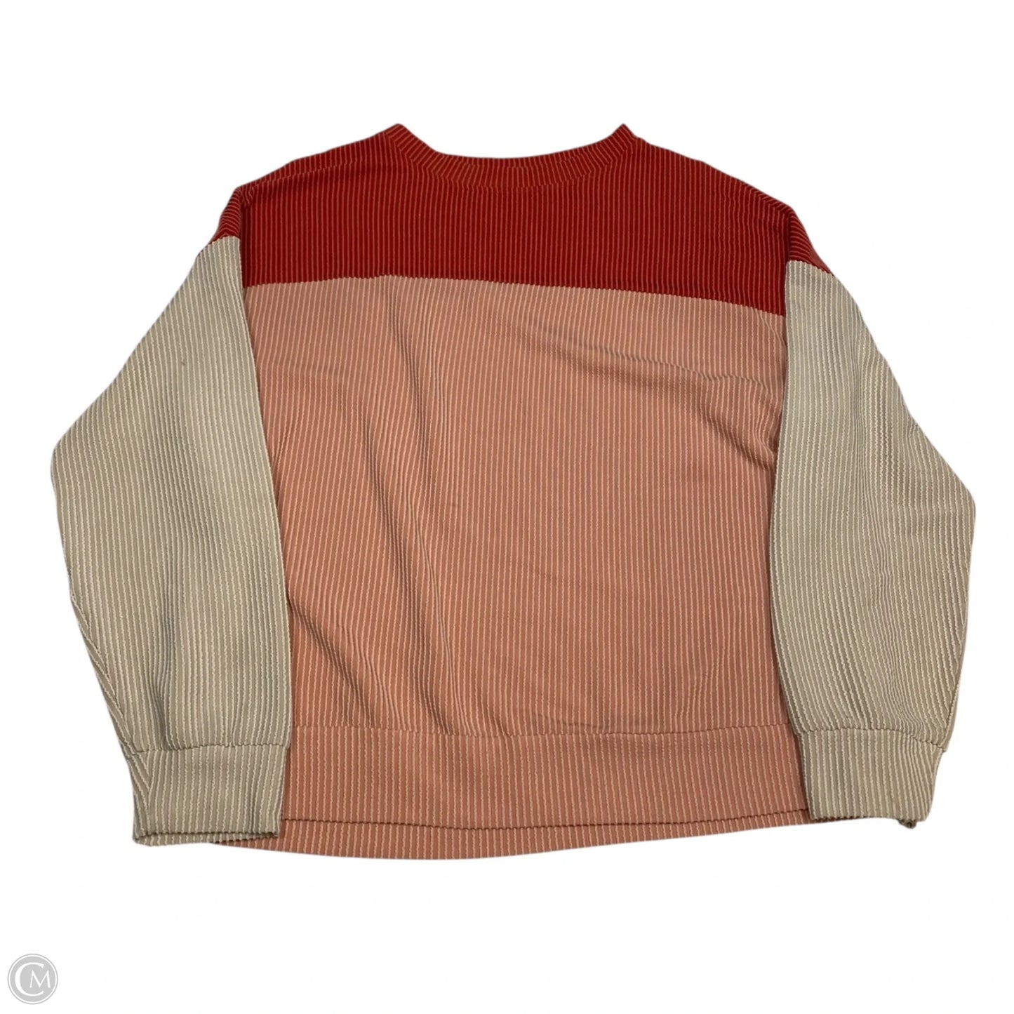 Top Long Sleeve By Cmf In Pink & Red, Size: M