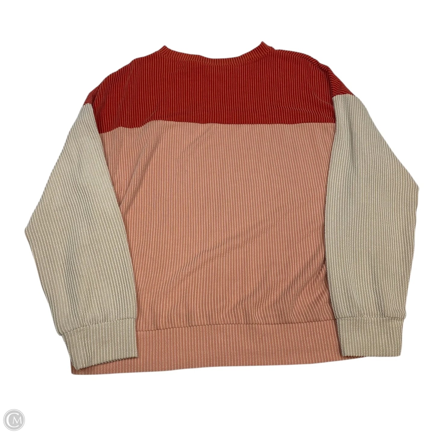 Top Long Sleeve By Cmf In Pink & Red, Size: M