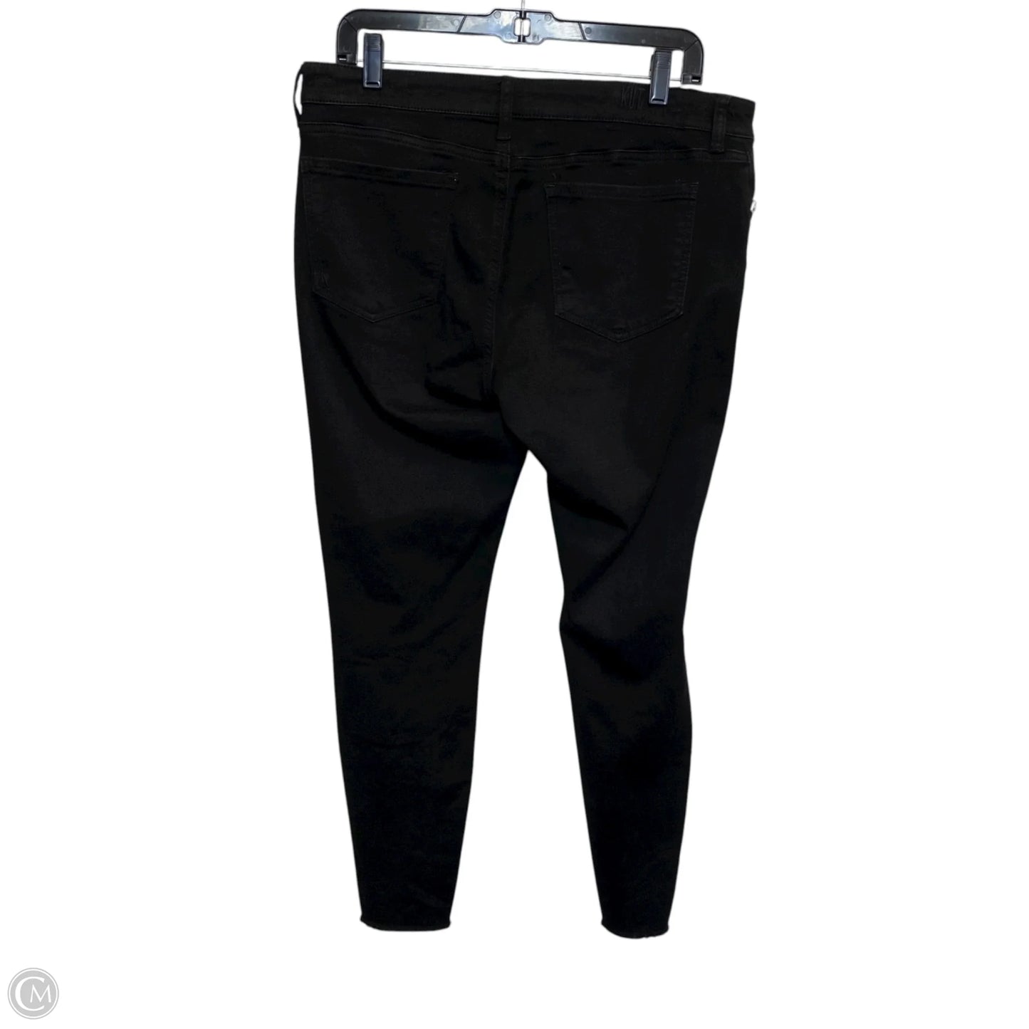 Jeans Skinny By Kut In Black Denim, Size: 12