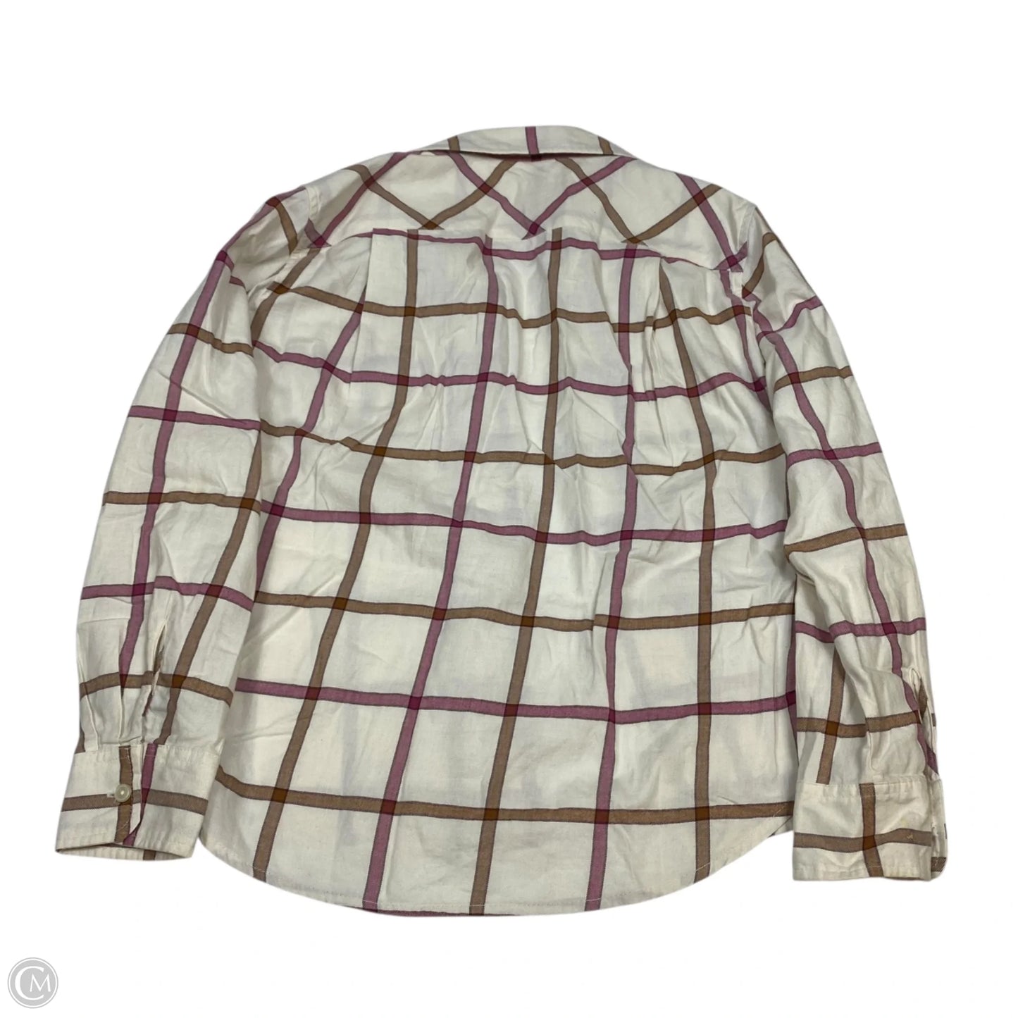 Top Long Sleeve By Loft In Cream, Size: Mp