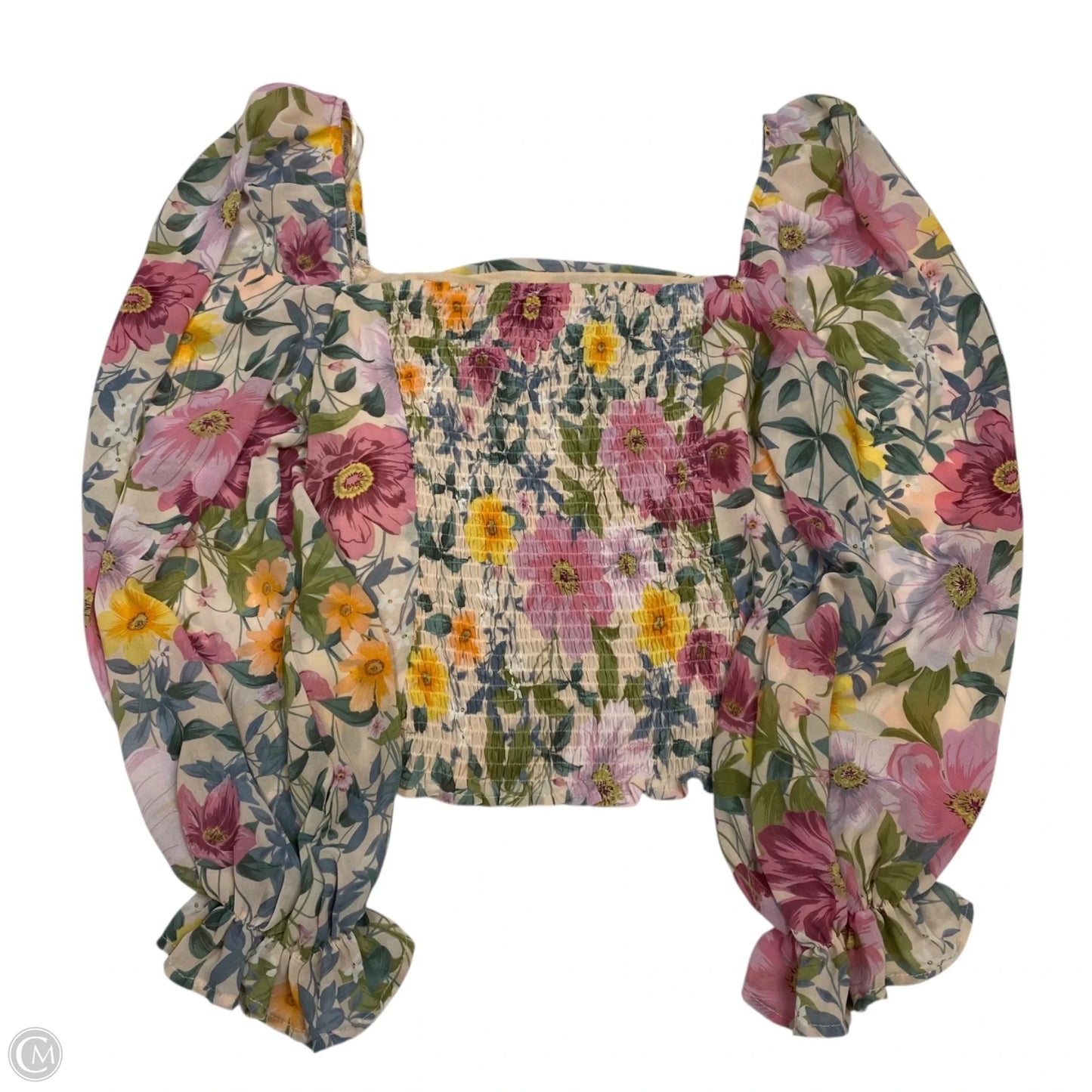 Top Long Sleeve By Astr The Label In Floral Print, Size: L