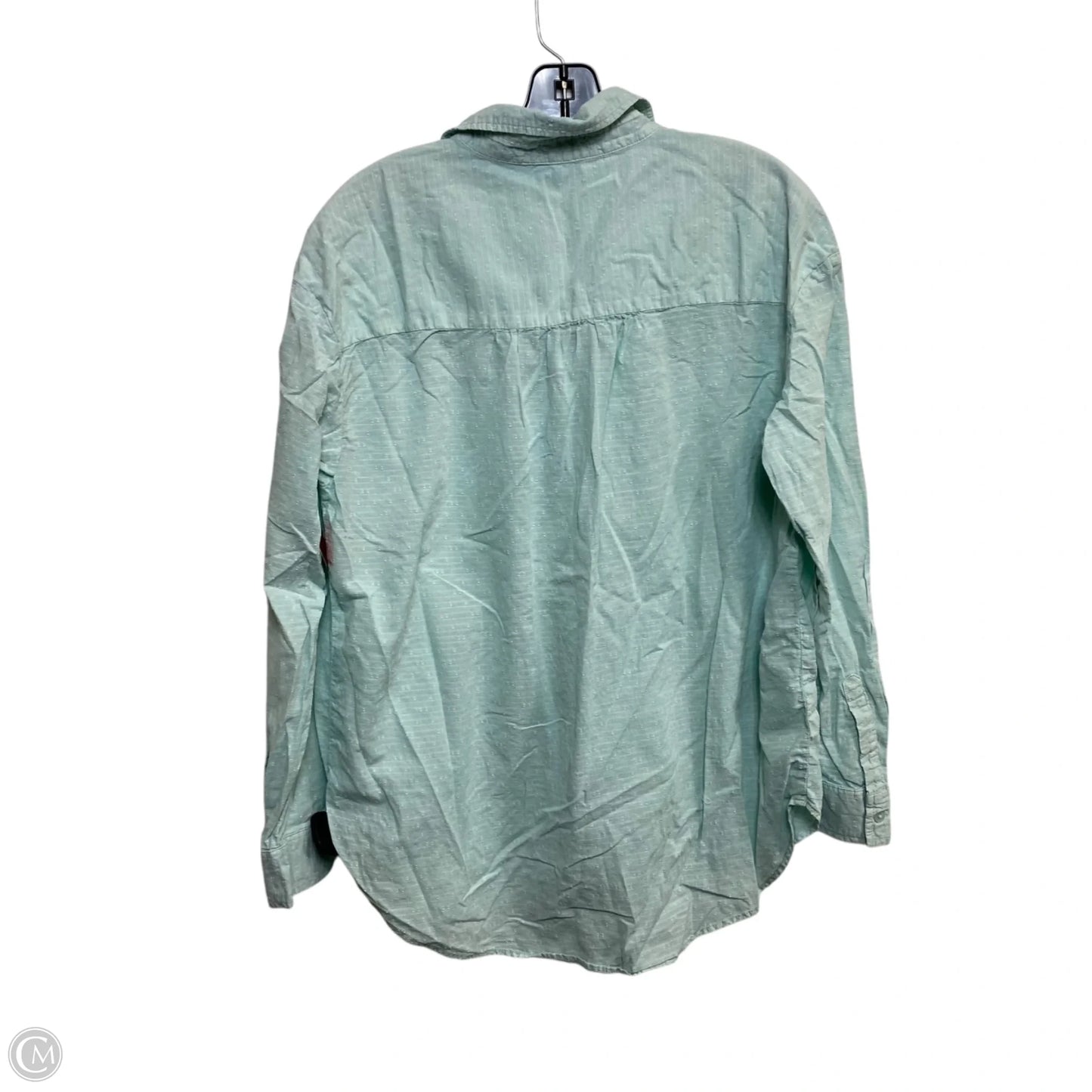 Top Long Sleeve By Wonderly In Green, Size: M