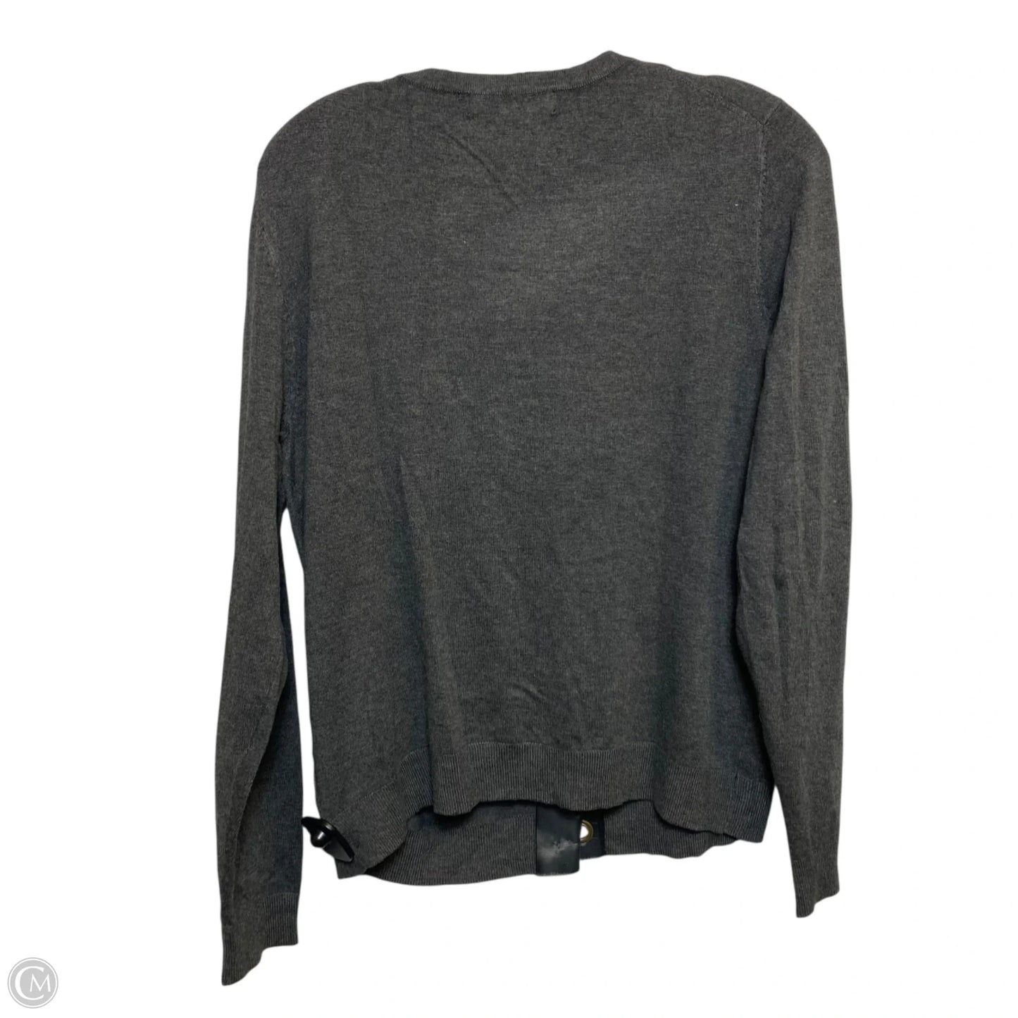 Cardigan By Ellen Tracy In Grey, Size: L