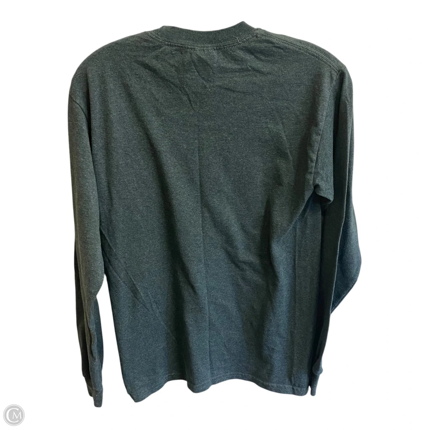 Top Long Sleeve By Gildan In Grey, Size: S