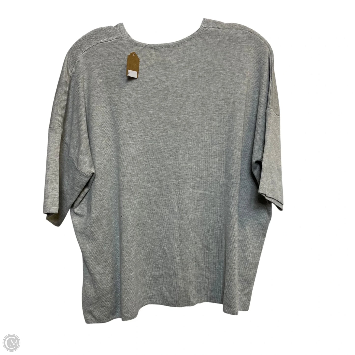 Top 3/4 Sleeve By Be Cool In Grey, Size: S