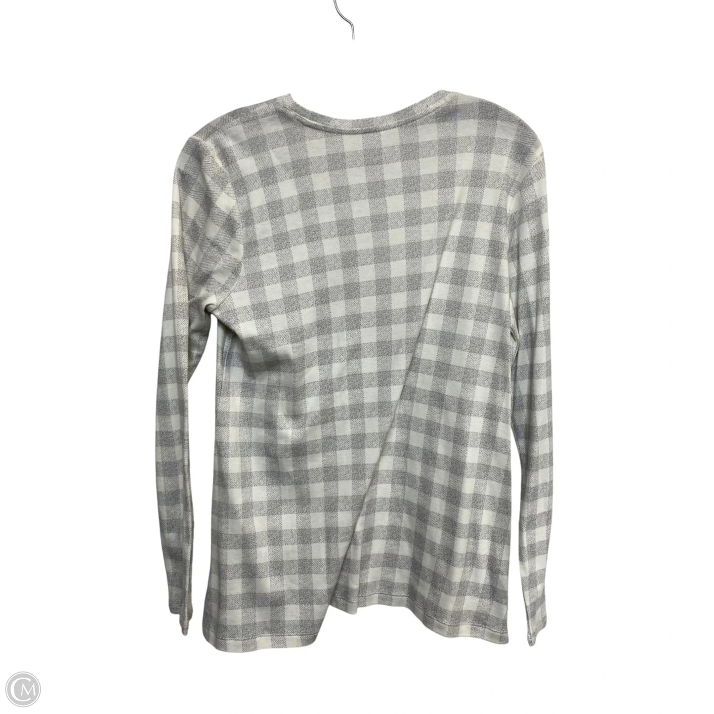Top Long Sleeve Basic By J. Jill In Cream & Grey, Size: Mp