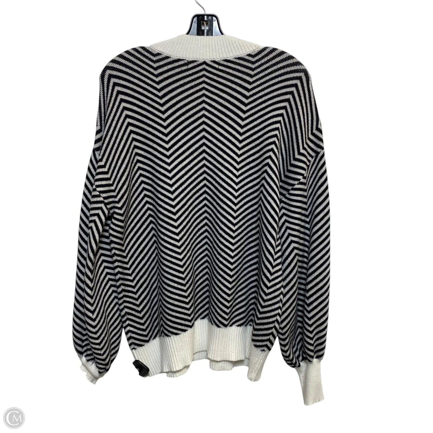 Sweater By Zesica In Black & White, Size: L