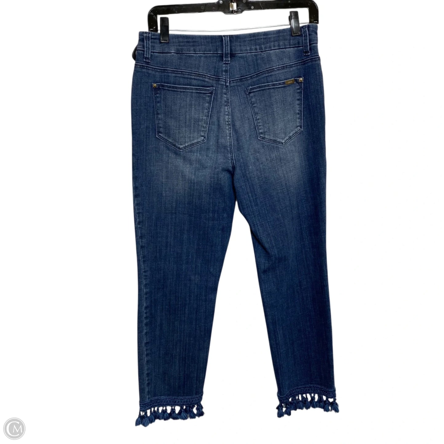 Jeans Cropped By Chicos In Blue Denim, Size: 4