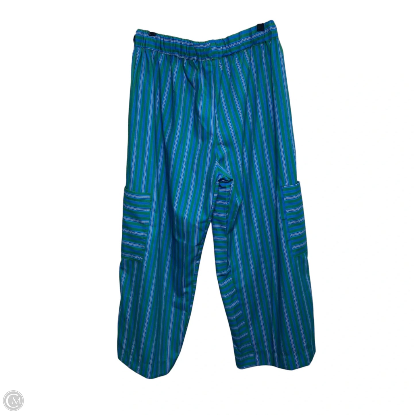 Pants Wide Leg By Cmf In Blue & Green, Size: Xl