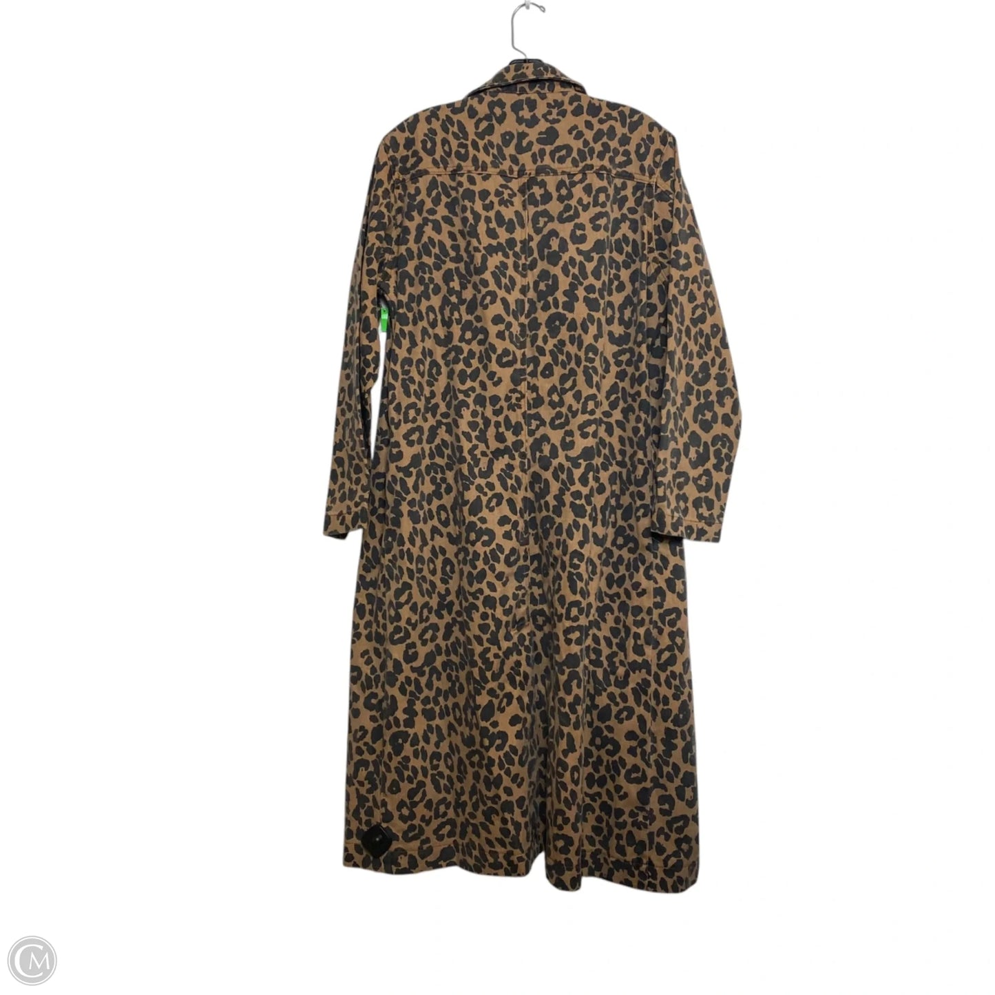 Jacket Denim By Clothes Mentor In Animal Print, Size: L