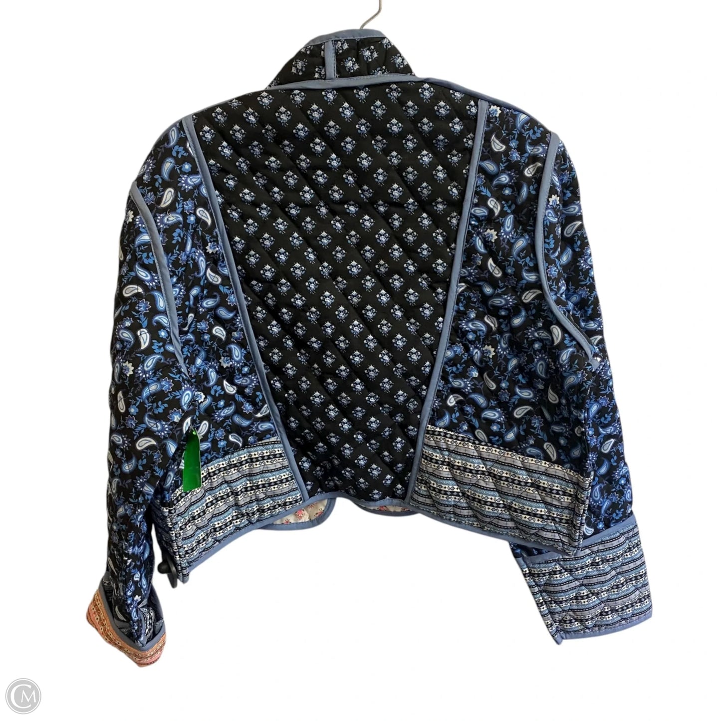 Jacket Puffer & Quilted By Clothes Mentor In Black & Blue, Size: S
