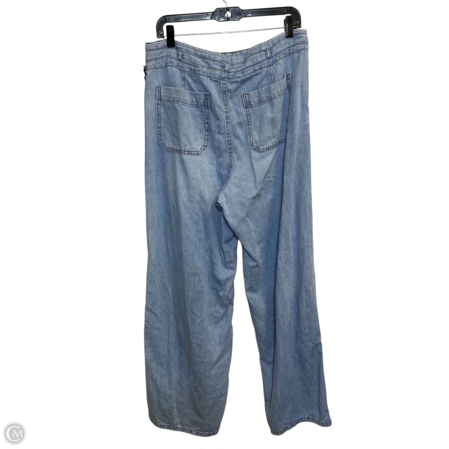 Jeans Wide Leg By Kensie In Blue Denim, Size: 14