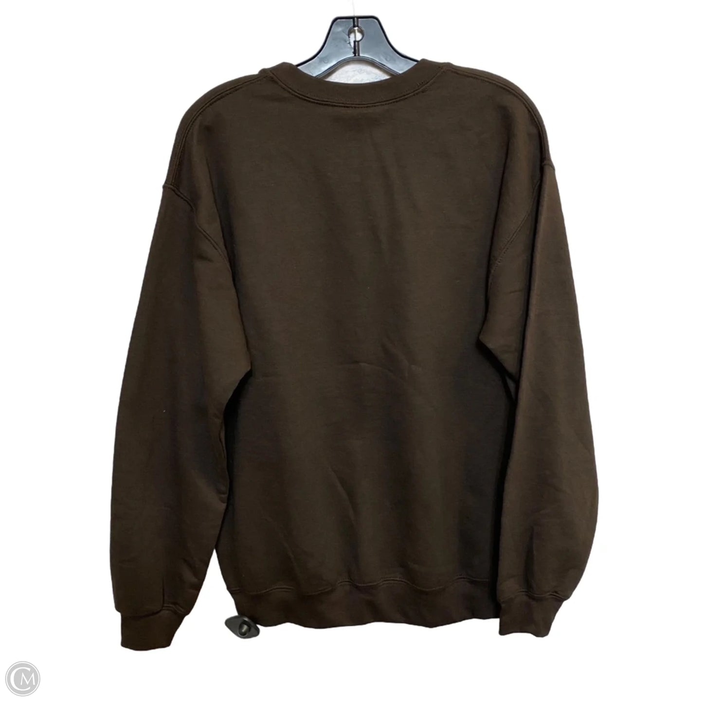 Sweatshirt Crewneck By Gildan In Brown, Size: M