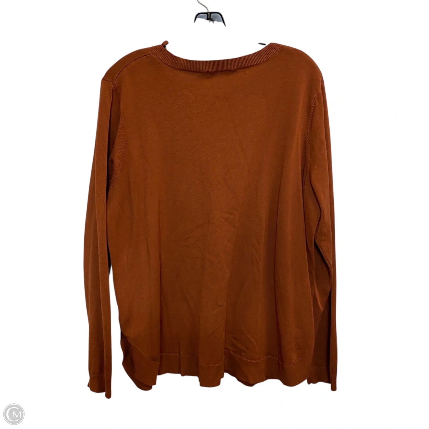 Top Long Sleeve By Lety Me In Brown, Size: 2x