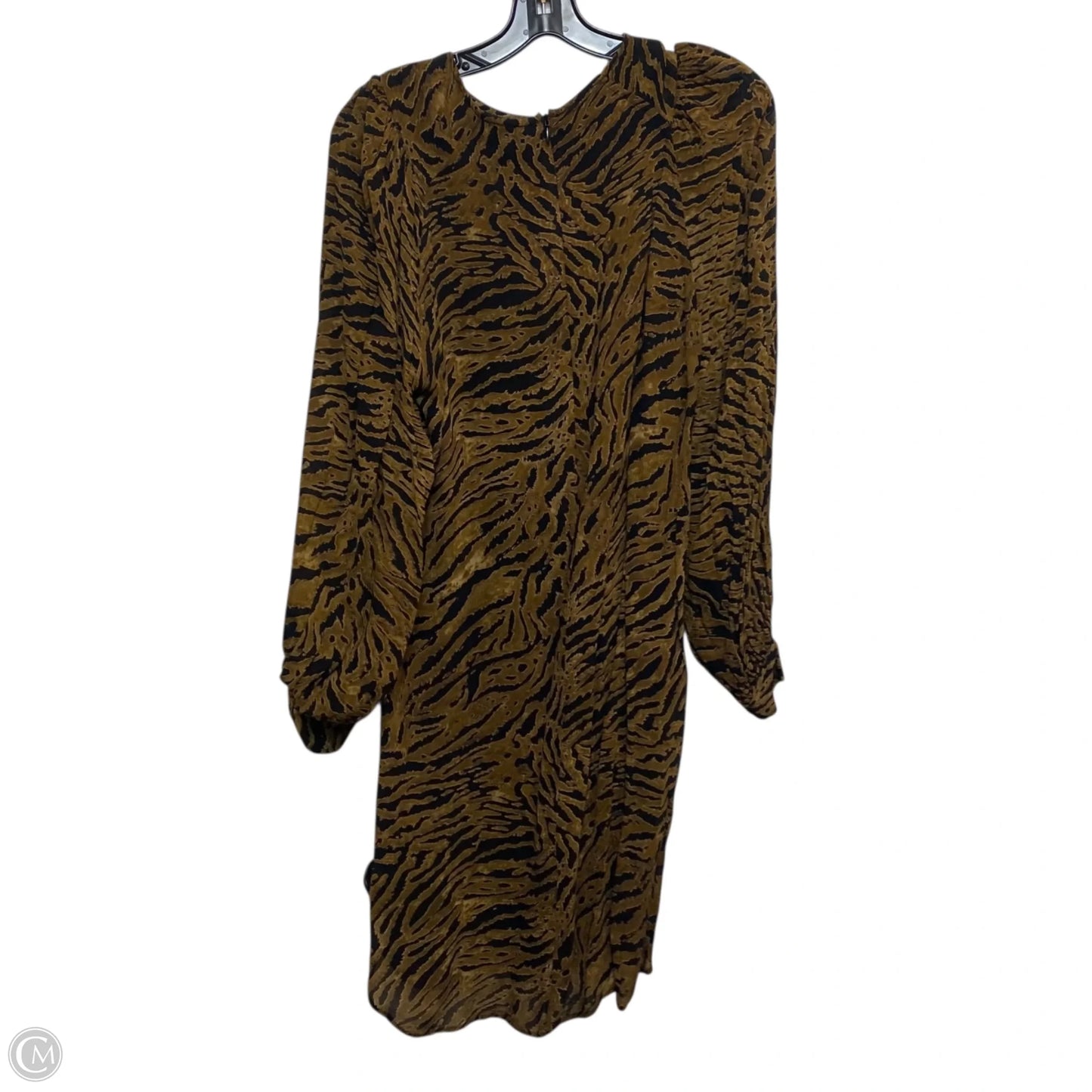 Dress Casual Short By Ganni In Black & Brown, Size: S