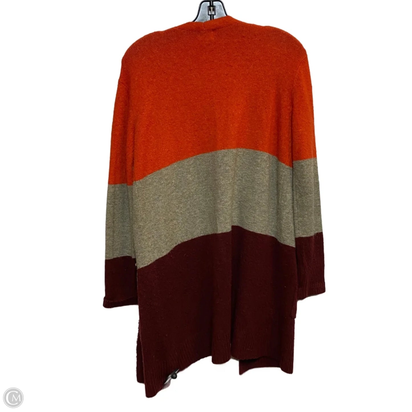 Sweater Cardigan By A New Day In Orange & Red, Size: Xs