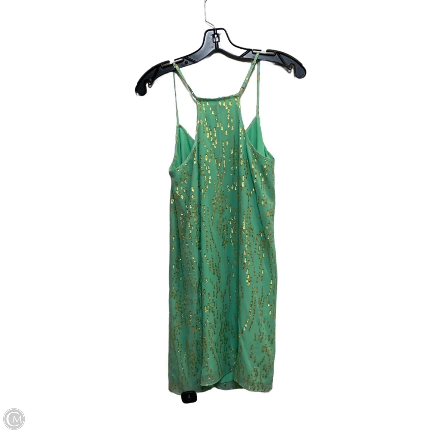 Dress Designer By Lilly Pulitzer In Gold & Green, Size: S