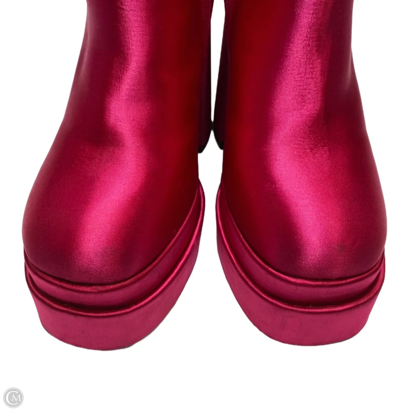 Boots Ankle Heels By Wild Diva In Pink, Size: 10