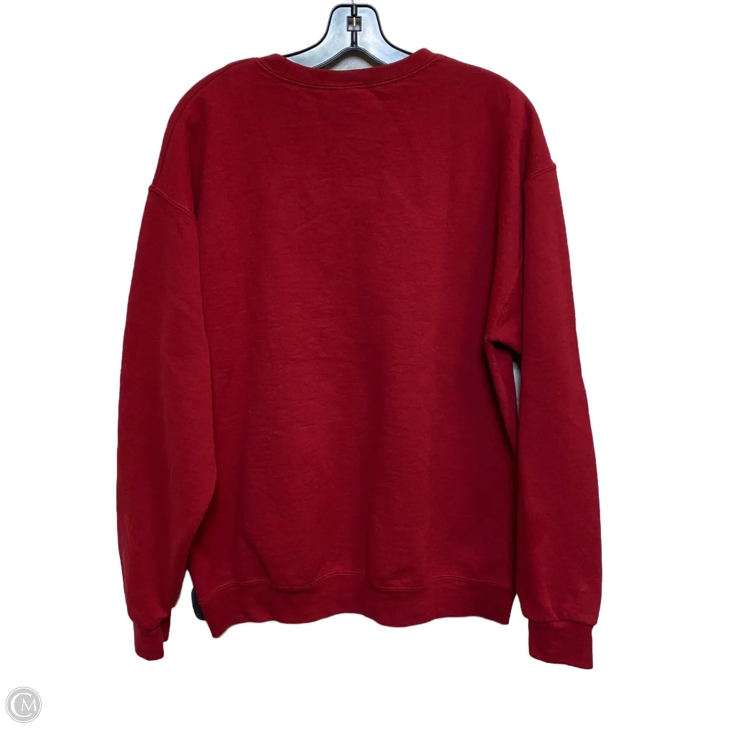 Sweatshirt Crewneck By Jerzees In Red, Size: L