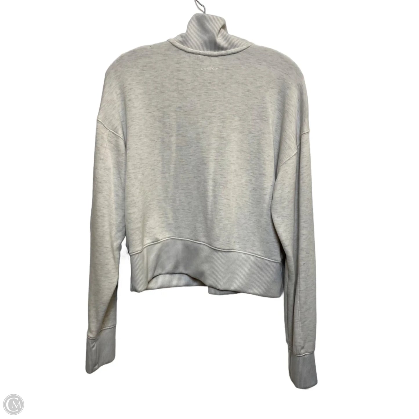 Athletic Sweatshirt Collar By Danskin In Tan, Size: L