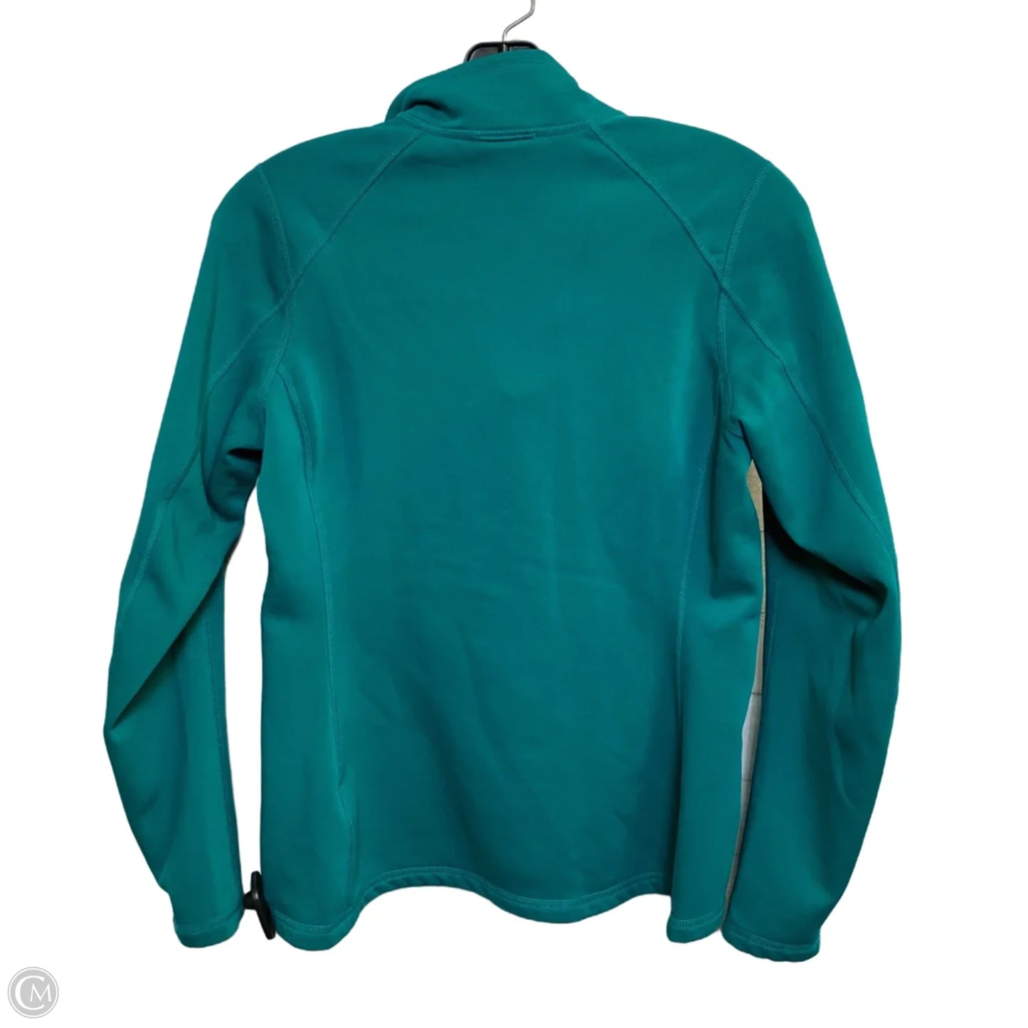 Athletic Top Long Sleeve Collar By The North Face In Green, Size: S
