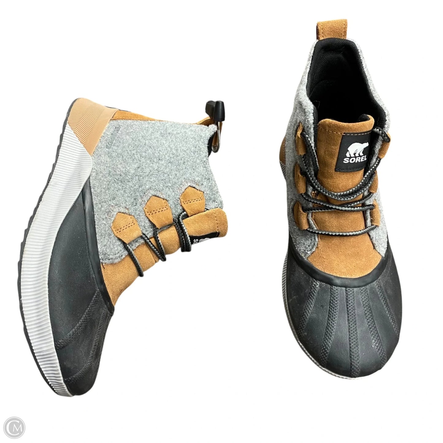 Boots Ankle Flats By Sorel In Brown & Grey, Size: 11