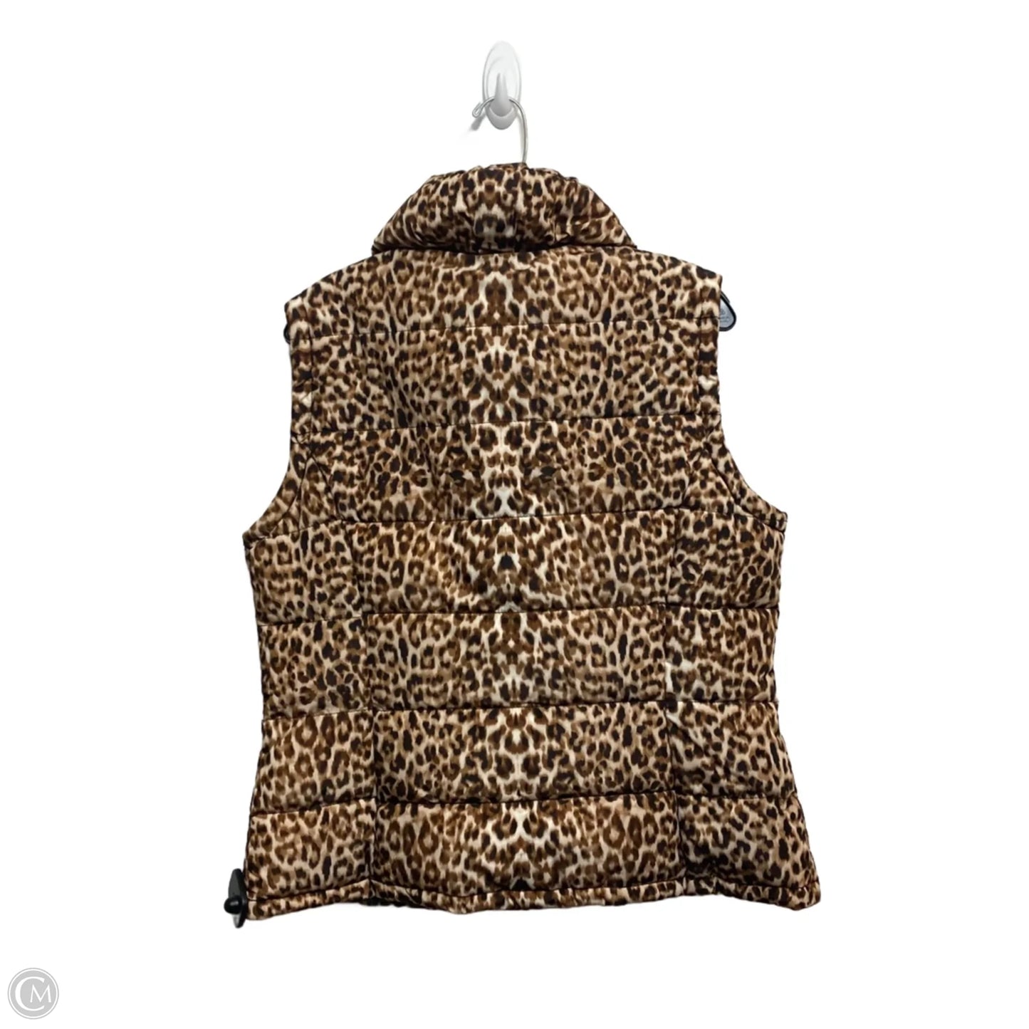 Vest Puffer & Quilted By Calvin Klein In Animal Print, Size: L