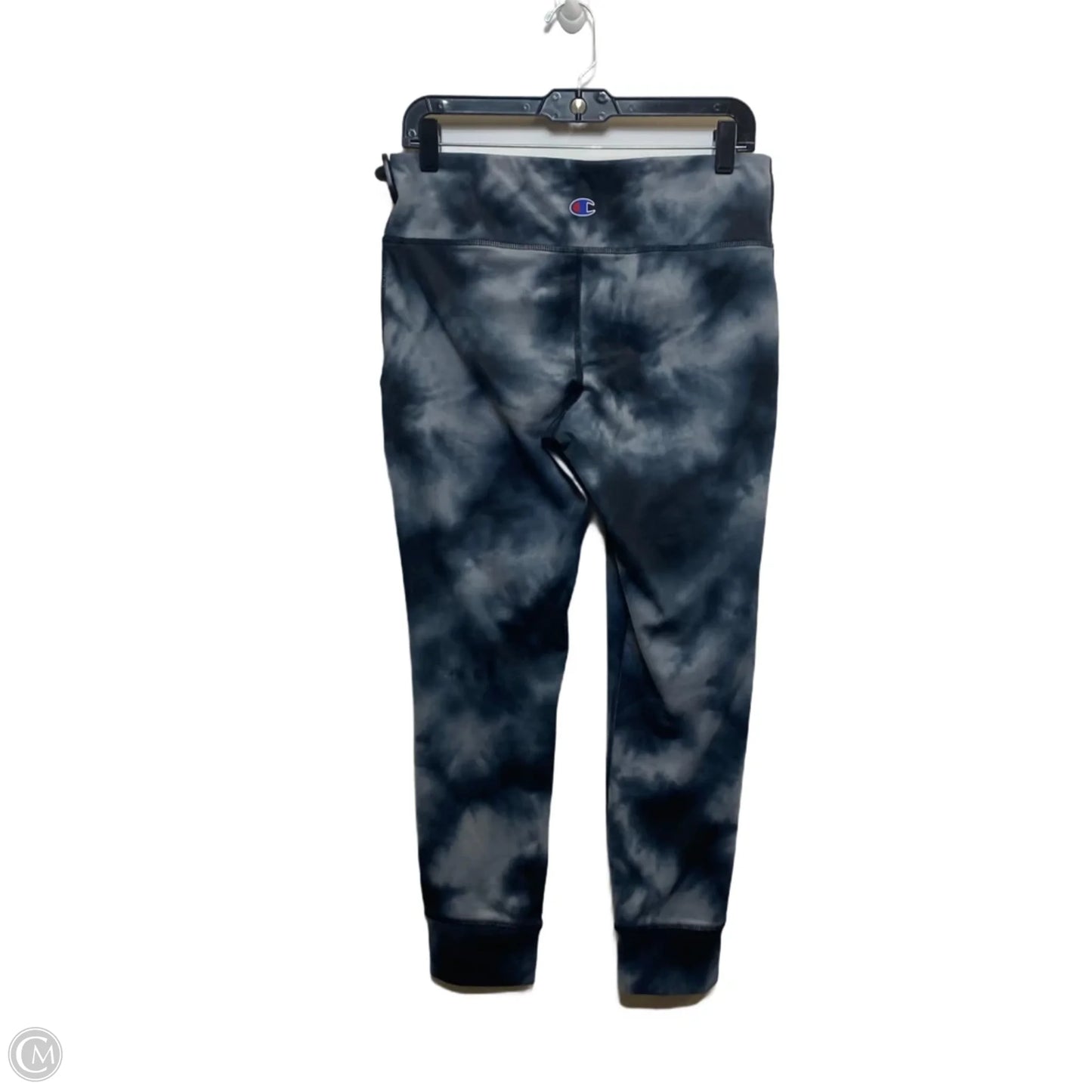 Athletic Leggings By Champion In Black & Grey, Size: L