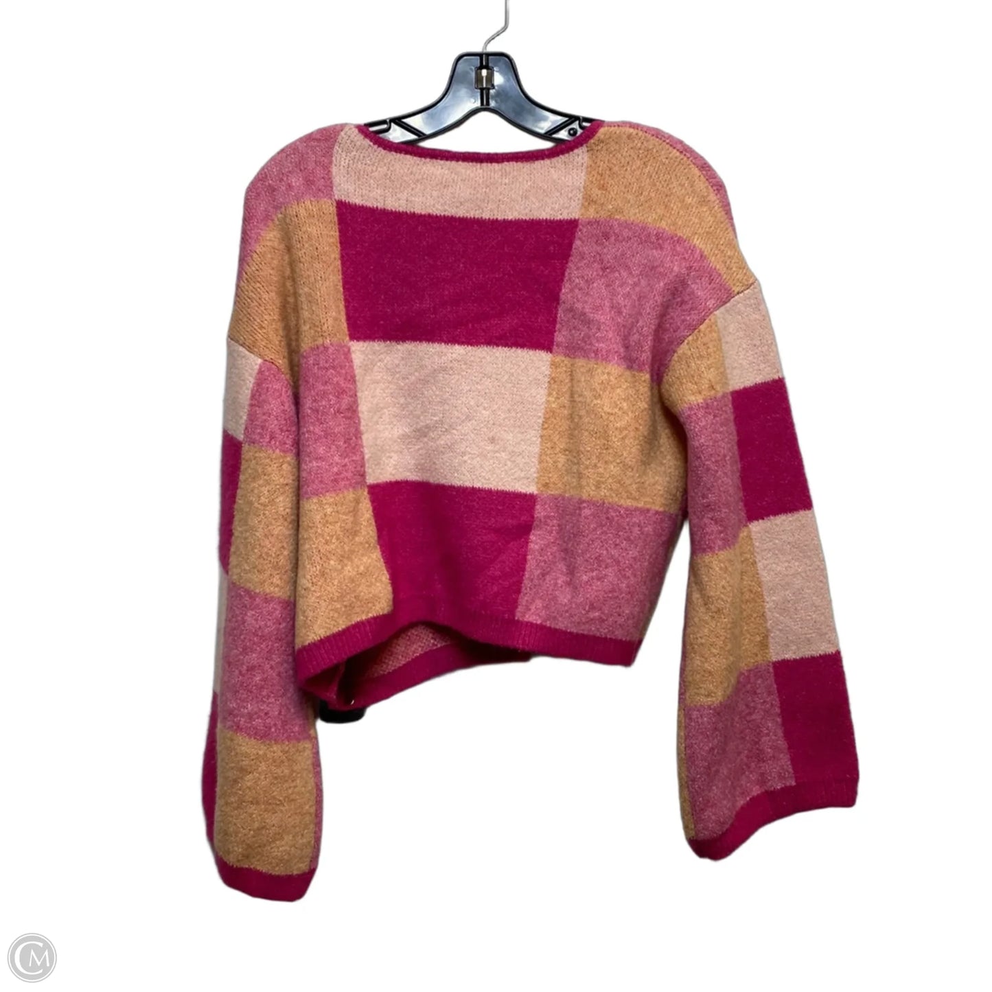 Sweater 2pc By Versona In Orange & Pink, Size: S