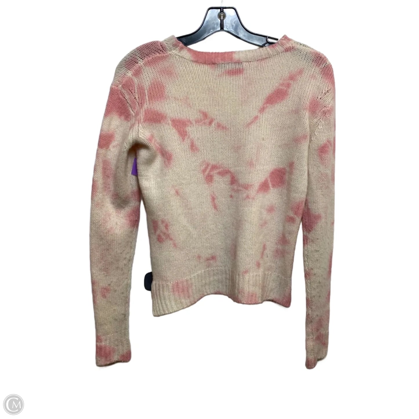 Sweater Cashmere By The Cashmere Project In Cream & Pink, Size: Xs