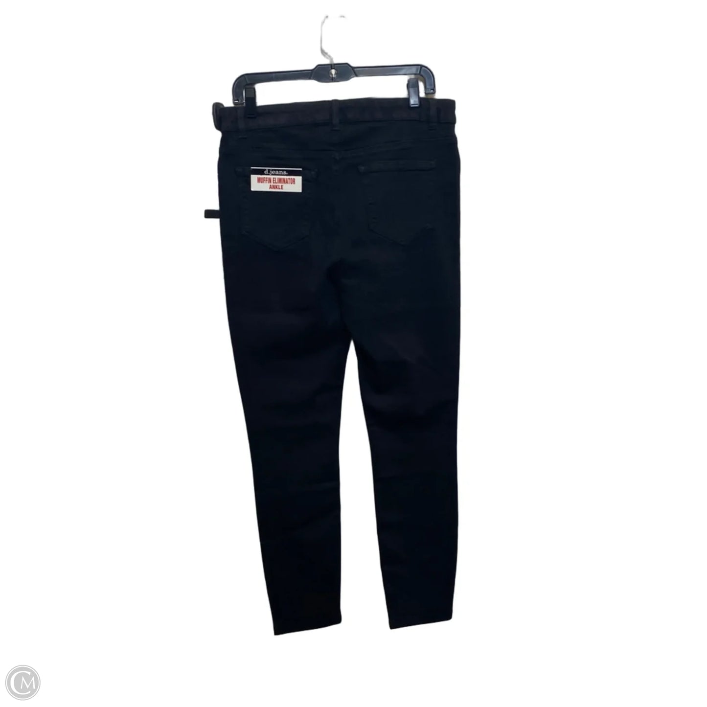 Jeans Skinny By D Jeans In Black Denim, Size: 12
