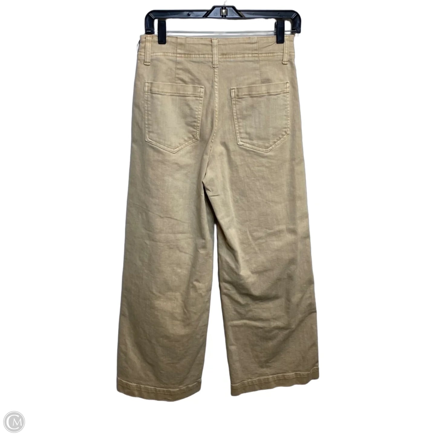 Jeans Wide Leg By Gap In Tan Denim, Size: Xl