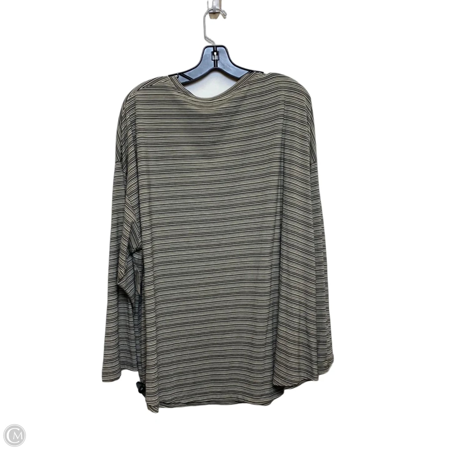 Top Long Sleeve By Athleta In Black & Cream, Size: 3x