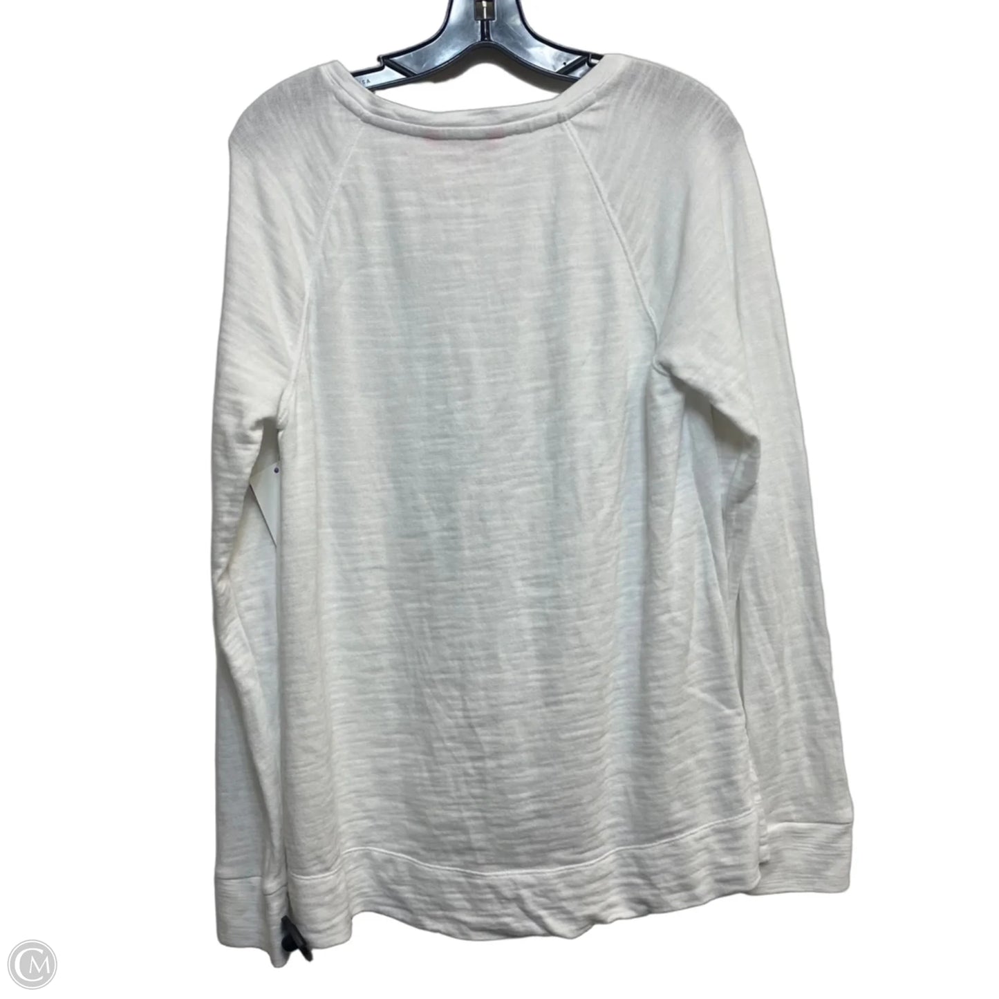 Top Long Sleeve Designer By Lilly Pulitzer In White, Size: M