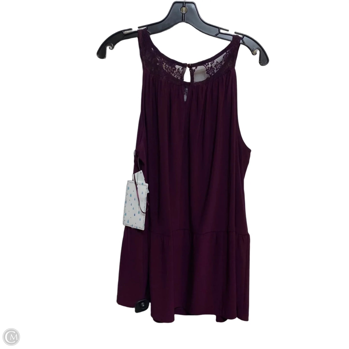 Top Sleeveless By Sweet Rain In Purple, Size: 1x