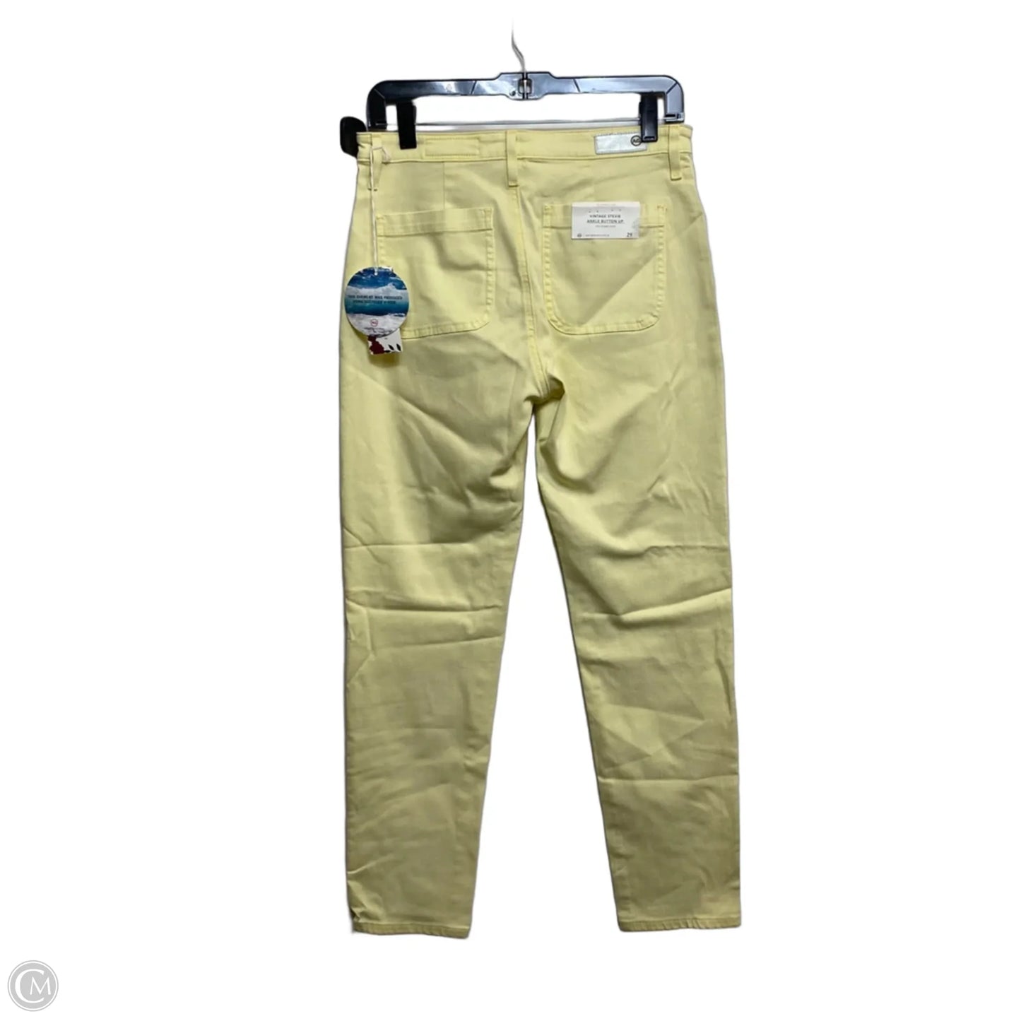 Jeans Designer By Adriano Goldschmied In Yellow Denim, Size: 8