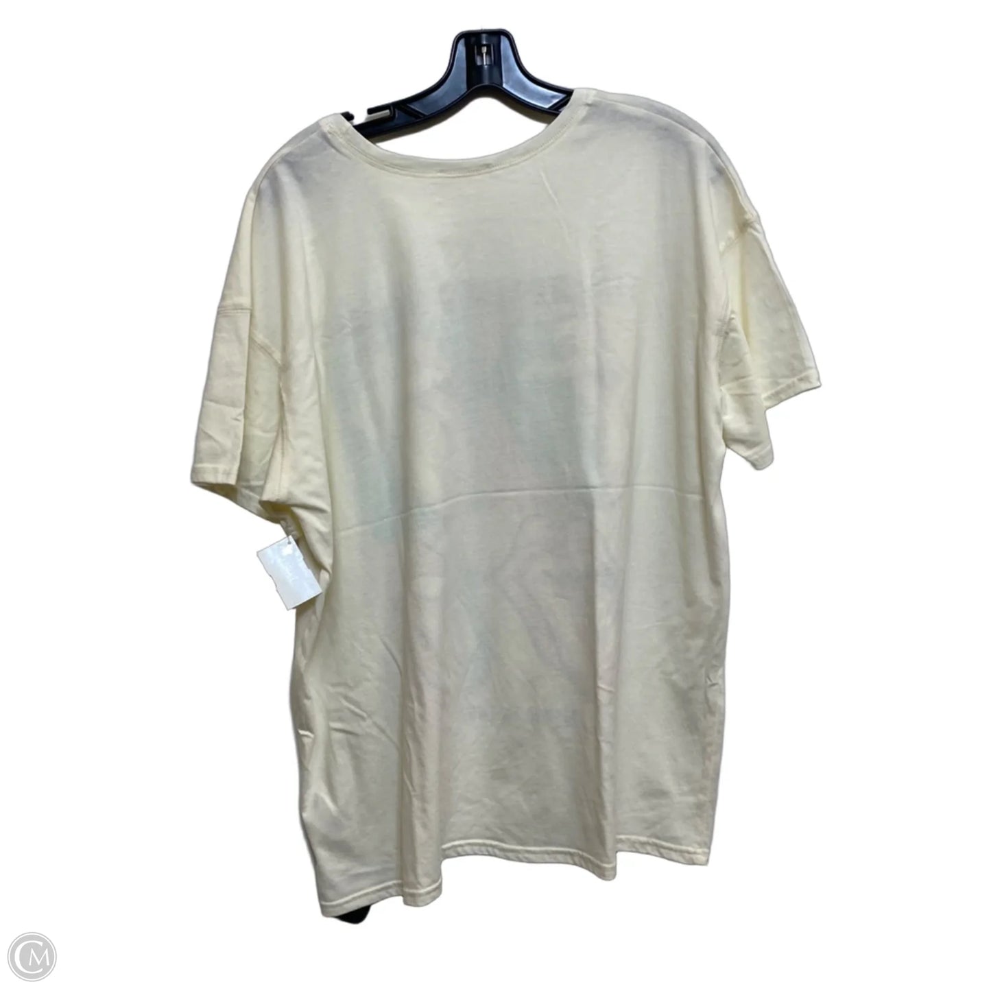 Top Short Sleeve By Gianni Bini In Cream, Size: L