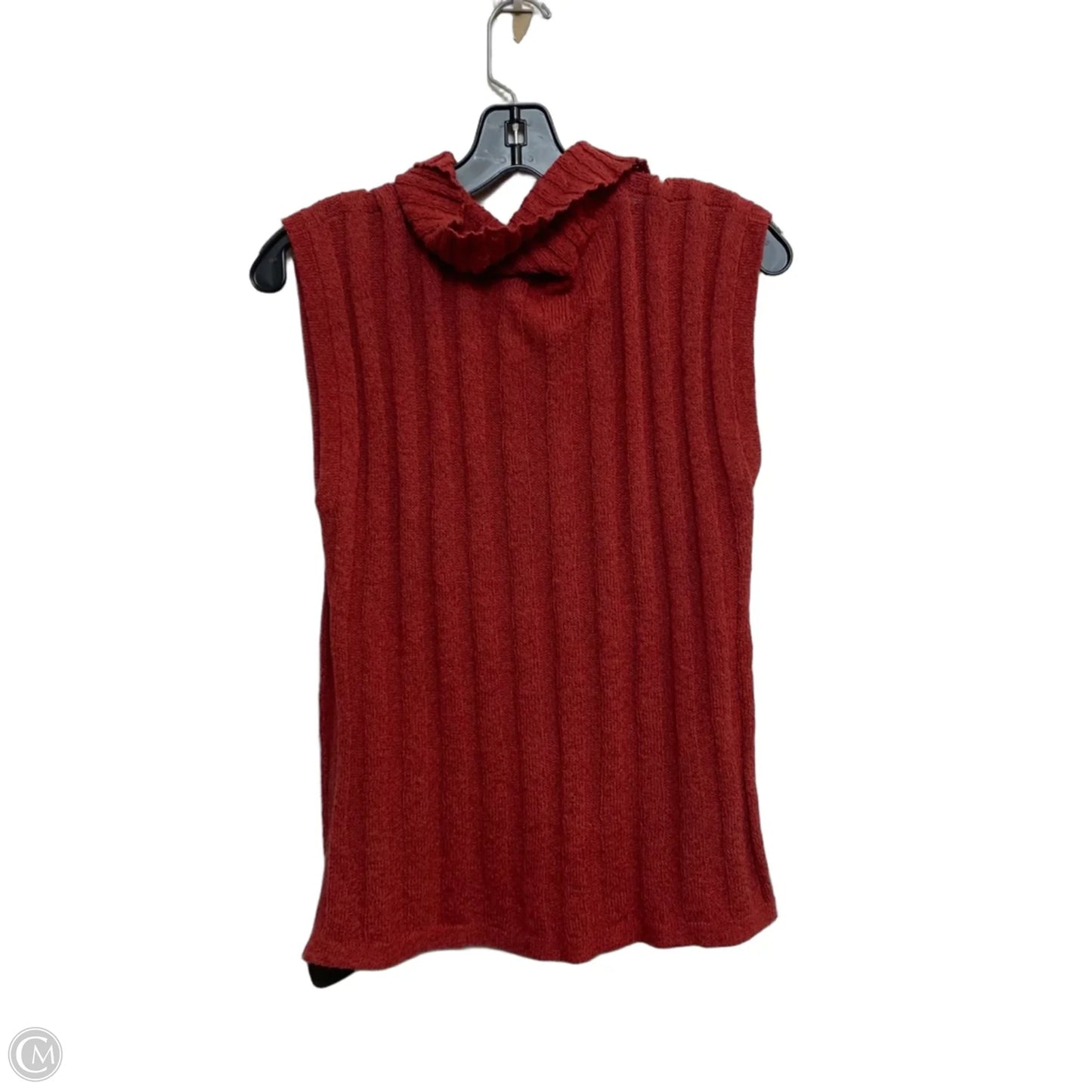 Top Sleeveless Designer By Max Mara In Red, Size: Xl