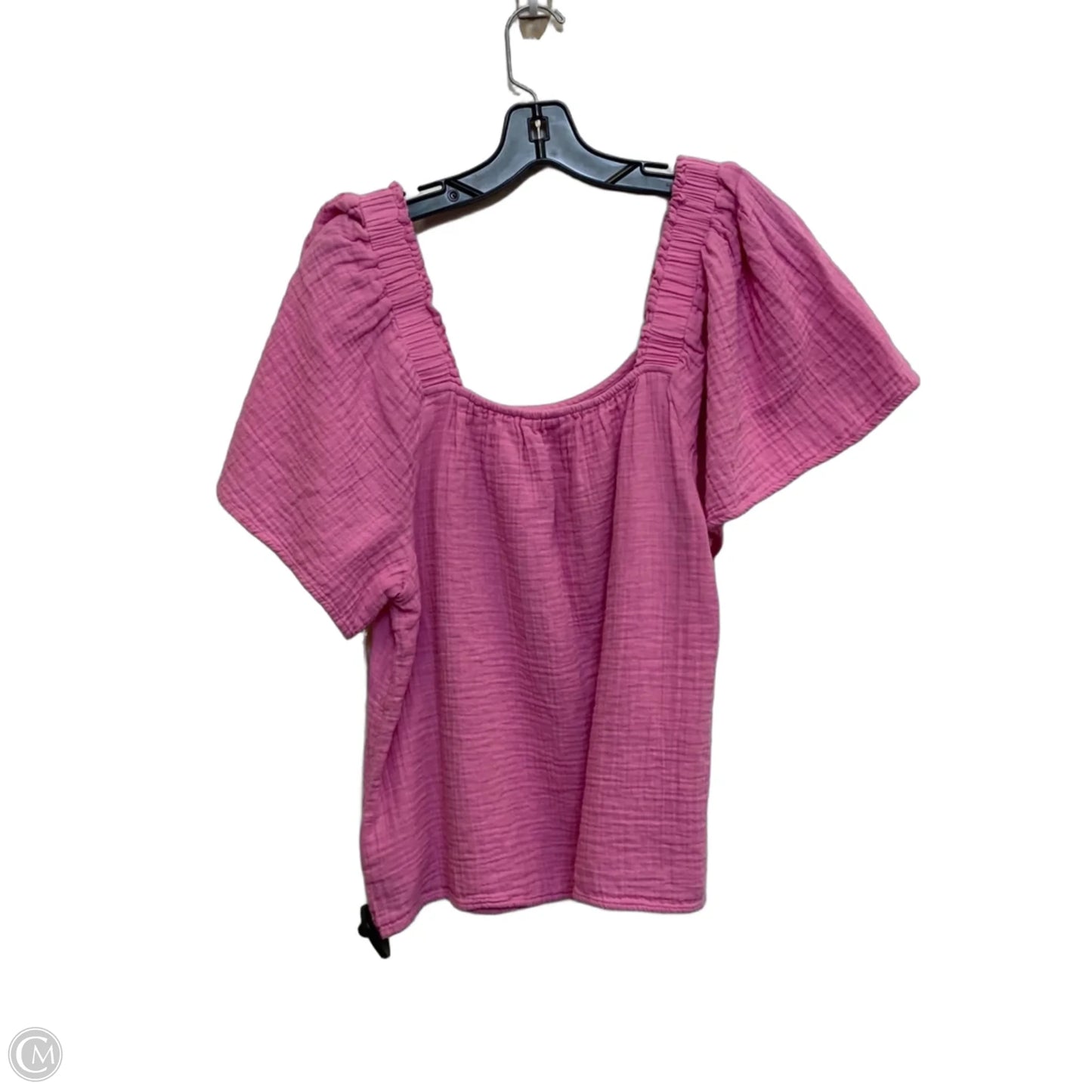 Top Short Sleeve By Gap In Pink, Size: L