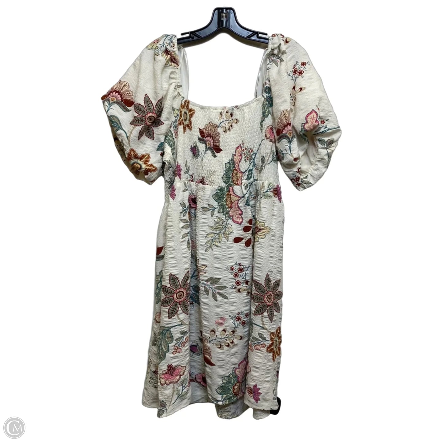 Dress Casual Short By Forever 21 In Cream, Size: 1x
