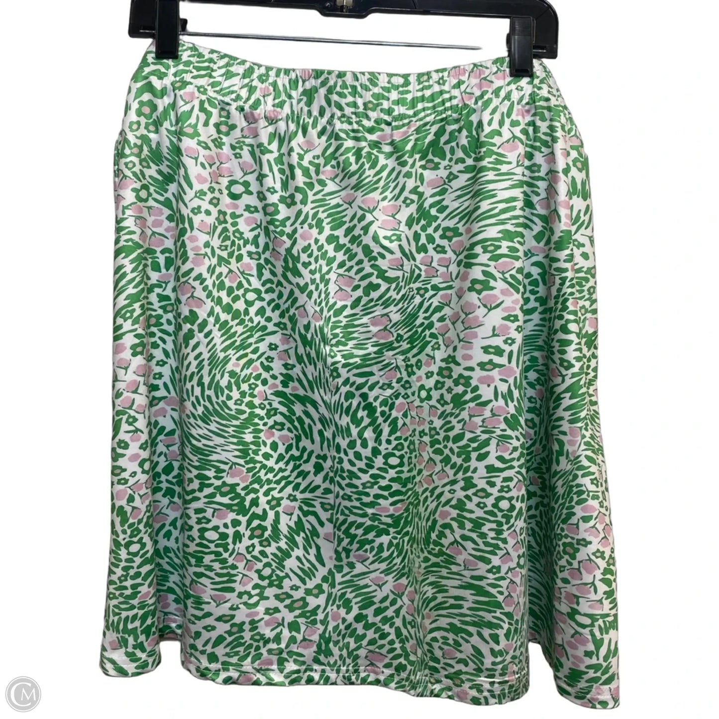 Skirt Mini & Short By Cmf In Green & White, Size: 4x