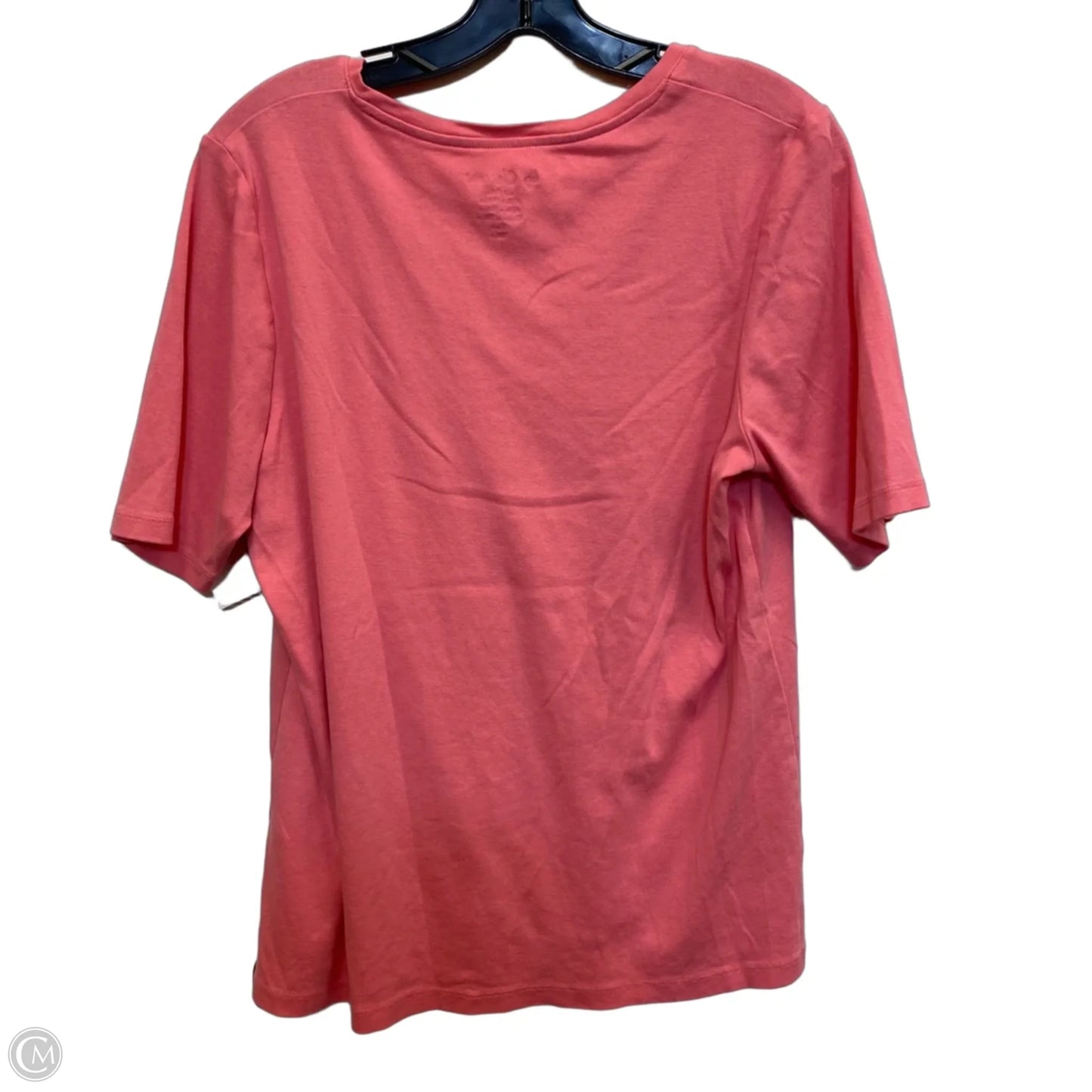 Top Short Sleeve Basic By Chicos In Pink, Size: Xl